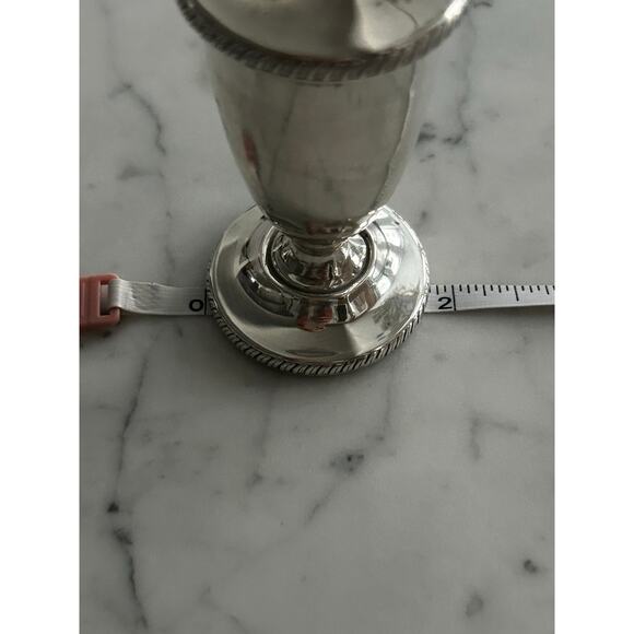 Antique Hunt 1930s 1940s braided Tall Sterling Silver Salt and Pepper Shakers - Picture 12 of 14